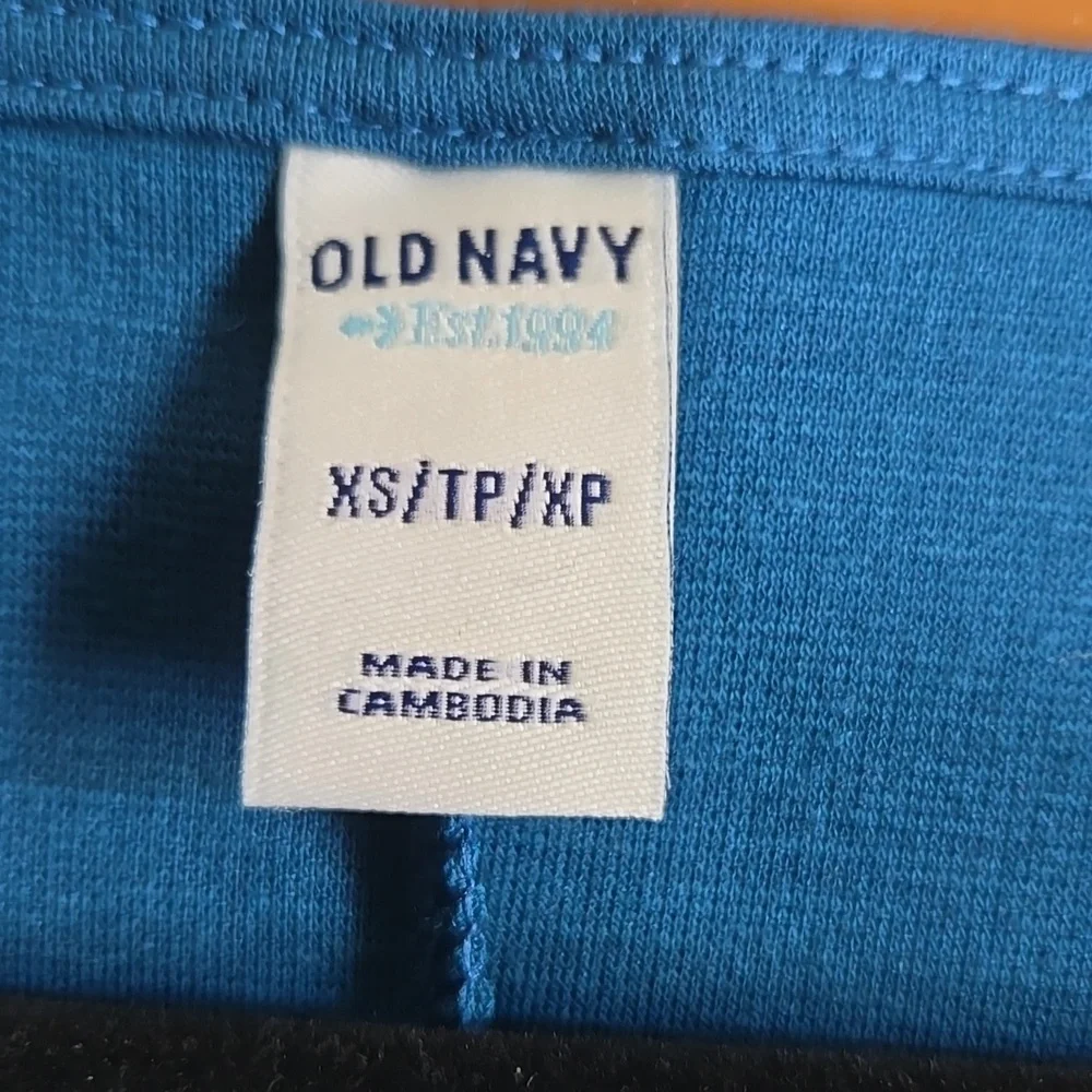 Old Navy-Blue pullover fitted dress with 3/4 sleeves Sz XS NWT - Picture 3 of 9